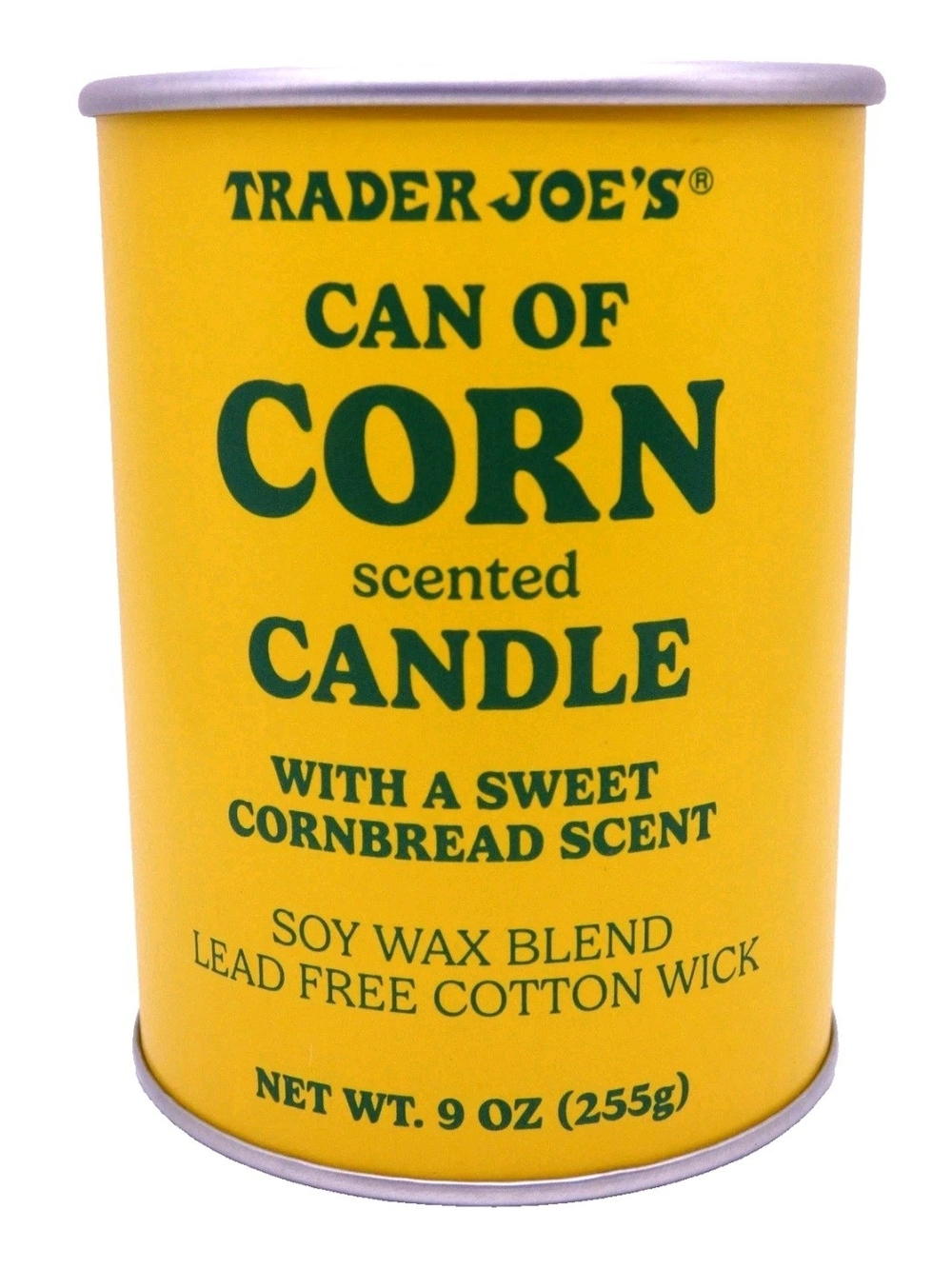 Trader Joe's Can of Corn Scented Candle